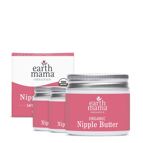 Earth Mama Organic Nipple Butter | Nipple Cream Safe for Breastfeeding | Postpartum Essentials
