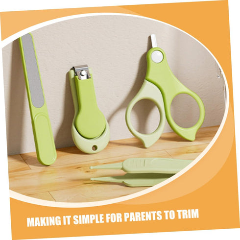 VANZACK Set Trimmer Nail Clipper Fingernail Clippers Newborn Nail Kit with Safety Guard Portable Healthcare