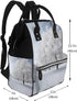 OUSIKA Backpack Daypacks White Snow Tree Print Diaper Bag Multifunction Laptop Travel Large Nappy Bag, Black, One Size