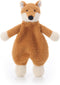 Apricot Lamb Stuffed Animals Security Blanket, Yellow Fox Infant Nursery Character Blanket, Luxury Snuggler Plush