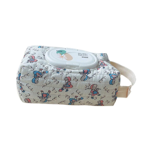 Xinsheinelry Baby Dispenser Quilted Wipe Holder Case Printed Pattern Box Keep Wet Wipe Container