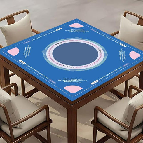ishenkea Mat(33"X33")Neoprene Mahjong Learning Mahjong Mat for TableNon-Slip, Noise-Reducing Mahjong Table Mat