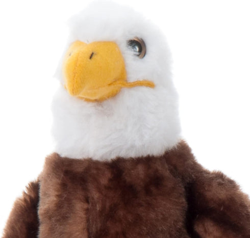 9 inches The Petting Zoo Bald Eagle Stuffed Animal, Gifts for Kids, Wild Onez Zoo Animals, Bald Eagle Plush Toy