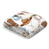 Baby Western Cowboy Blue Blankets for Boy Desert Cowboy Hat Boot Sun Cactus Swaddle Blankets Soft Receiving Blanket Newborn Nursery Stroller Crib Bedding Blanket Infant Unisex 30x40 by KASTLEE