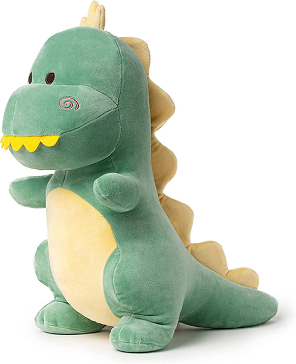 Cute Stuffed Dinosaur Plush, 12" Soft Dino Plushie Toys for Boys, Girls, Baby Kids (Green)