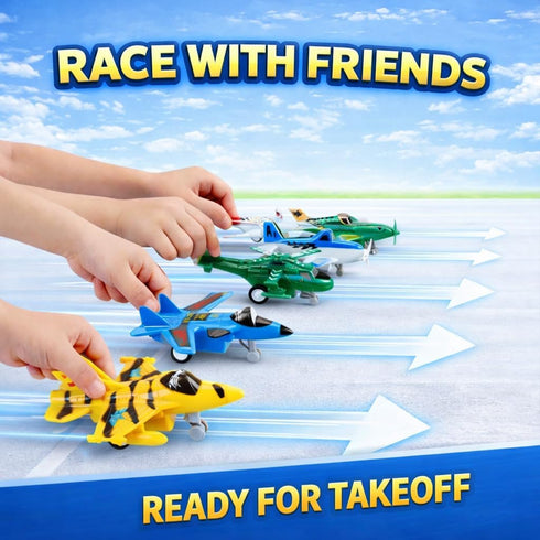 Playset, Pack (12 Pack) Liberty Imports Pull Back Airplanes Toys Vehicle Variety of Helicopters, Stealth Bombers