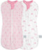 Baby Swaddle 0-2 Months, Cotton Arm-In Zipper Sleep Sack, Wearable Blankets Wrap