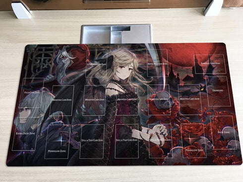 New Playmat Vampire Fraulein Custom Playmat TCG CCG Trading Card Game Mat + Free Bag (ZD039-077-A)