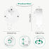 LIUDHPSP 23 inch Baby Crib Mobile Bed Bell Holder Arm Bracket, with Music Box, The Claw Part can be Adjusted Width-DIY