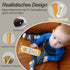 Baby TV Remote Control Toy with Soft Silicone Cover, Musical Realistic Play Remote Toy for 6M+ Boy and Girls