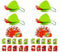 Frog Tongue Game with Blowing Air - Two-Pack and Four-Pack, Multiplayer Game with Insect Cardboard Included
