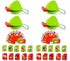 Frog Tongue Game with Blowing Air - Two-Pack and Four-Pack, Multiplayer Game with Insect Cardboard Included