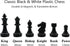 9.8" Magnetic Travel Chess Set, Portable Folding Chess Board for Adults and Kids, Black & White Color