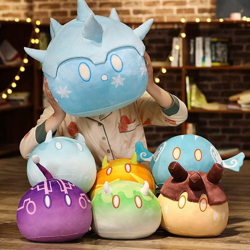 Children’s Plush Toy Pillow, Sofa Cushion, Stuffed Doll, RPG Fan Props (13.8" Rock)