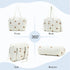 LORADI Diaper Bag Tote with Insulated Pockets and Stroller Hooks for Travel (White, Medium)