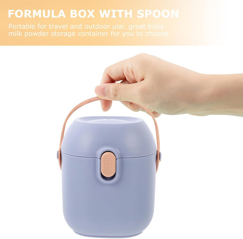 Portable Formula Dispenser with Spoon Stackable Milk Powder Container Thickened Material Sealed Snack Storage Box