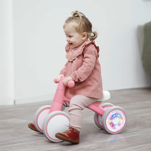 1 12-24 4 SEREED Colorful Lighting Baby Balance Bike, Toys for Year Old Boys Girls, Month Toddler Balance Bike