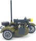General Jim's WW2 German Military Motorcycle and Removable Sidecar Building Blocks Set (Green)