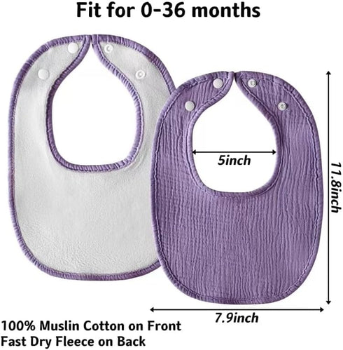 Kewlife gift Muslin Baby Bibs Cotton Baby Drool Bandana Bibs for Baby Girls Boys Infant Newborn Toddler Drooling