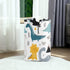 senya Large Storage Basket with Handles, Collapsible Organizer Bin for Nursery Clothes Toys, Dino Scandinavian Style