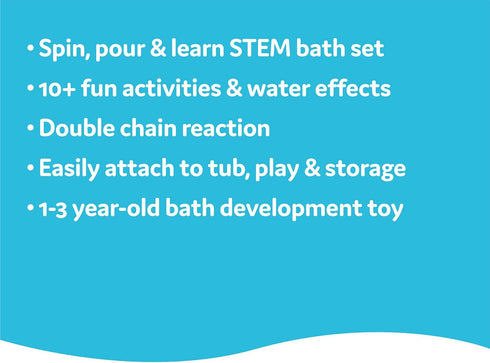 Yookidoo Baby Toddler Bath Wall Toy, Ages 1-3, Waterfall Spinning Gears & Rotating Googly Eyes