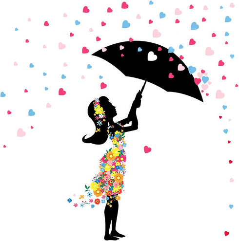 DEKOSH Baby Girl Nursery Decor - Peel & Stick Decorative Wall Decals for Teen Girl Bedroom