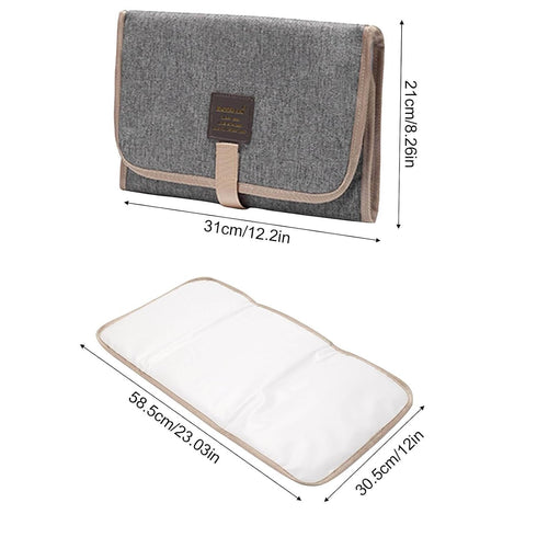 Generic Foldable Changing Pad - Polyester Waterproof Comfortable Portable Diaper Pad Changing Mat | with Magic Stickers
