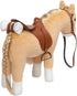 11 inches HollyHOME Palomino Horse Stuffed Animal Pretty Pony Plush Toy Pretend Play Horse Beige