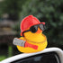 wonuu Car Dashboard Decorations Rubber Ducks, Construction Builder Rubber Ducky for Car Ornament Cute Duck with Tool