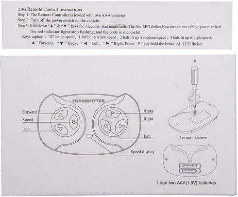 JR1922RXS 2.4G Kids Powered Ride on car Bluetooth Remote Control and Receiver Kit Controller Control Box Accessories