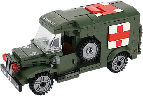 General Jim's Military Building Blocks - US Army Ambulance WW2 Brick Building Vehicle Set for WWII Enthusiasts