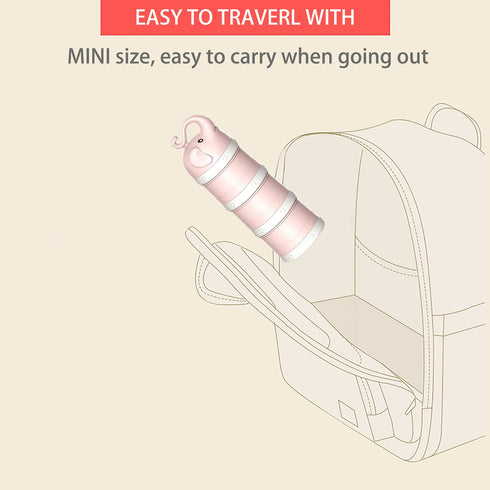 Baby Milk Powder Formula Dispenser - Stackable Container for Travel, Large Capacity Formula Holder and Snack Storage,