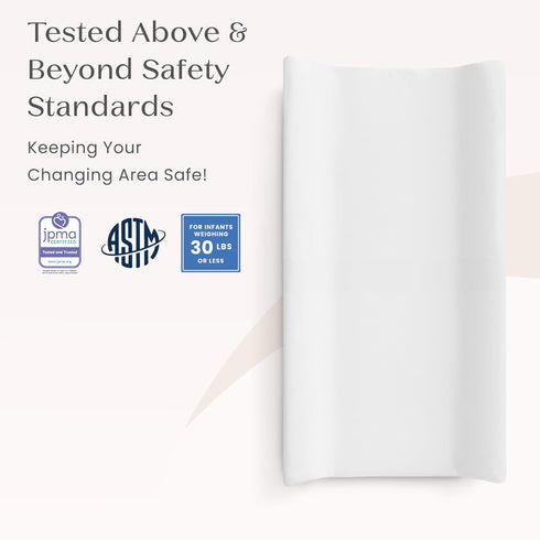 Delta Children Crib and Changer Changing Pad and Plush Cover - Works with Crib and Changers - Machine Washable Cover.