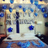 iPartycool 50Pcs Happy Birthday Balloon Decorations, 3D Reusable Aluminum Foil Banner and Balloons Set
