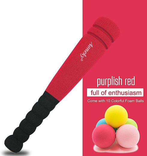 Aoneky Mini Foam Baseball Bat and Ball, 11.8 Inch for Toddler