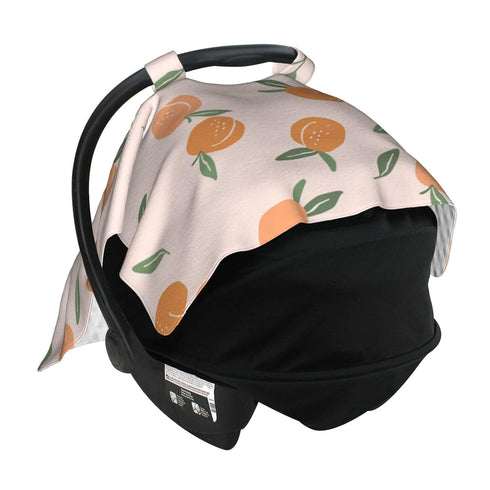 Schgap Peaches Car Seat Covers for Babies Soft Stroller Cover Nursing Cover Breastfeeding Baby Carrier Cover
