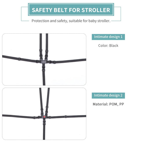 BESPORTBLE Universal Stroller 3 pcs Shoulder Straps Holder for Kid Safety Chair, Adjustable Pram Child Carrier