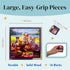 16-Piece, Six Large Piece Puzzles for Seniors with Dementia, Alzheimers, Parkinsons Engaging Activities for Elderly