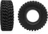 4Pcs 1.0" Soft Rubber Tires for 1/18 TRX4M Defender 1/24 Axial SCX24 Deadbolt Bronco RC Crawler Car (C Style)
