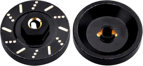 Brass Extended Wheel Weights 7mm Hex for Axial SCX24 1/24 RC Crawler Upgrade Parts (4-Pack)