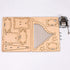 ibasenice Wooden Harp Model, 2 Pcs Box 3D Puzzles for Kids, DIY Music Box Ornament