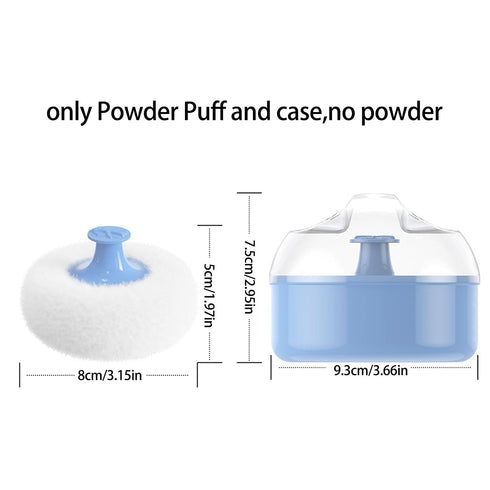 Ldbuejiaja Powder Puff with Case Infant Body Powder Puff Empty Loose Powder Box Body Cosmetic Powder Puff