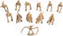 24pcs Dinosaur Fossil Skeletons, 3.7 Inch Assorted Figures for Educational Science Play and Party Decorations