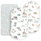 Ultra Soft Fitted Bassinet Sheets 3 Pack, Universal Fitted for.Baby Cradle Moses