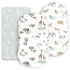 Ultra Soft Fitted Bassinet Sheets 3 Pack, Universal Fitted for.Baby Cradle Moses