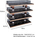 1/64 Scale 4-Tiers Diecast Model Car Display Case for Lego Vehicles, Hot Wheels, Nascar Diorama Scene Parking Lot