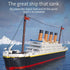 Micro Mini Blocks Titanic Building Block Set, Titanic Cruise Ship Model Kit for Adults & Kids (1288 Pieces)