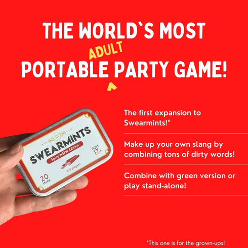 Swearmints Spicy NSFW Edition | The Portable Adult Party Game That Fits in Your Pocket | Unique Gift Idea