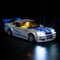 Kyglaring LED Lighting Kit for Lego 2 Fast 2 Furious Nissan Skyline GT-R (R34) 76917, Classic Version
