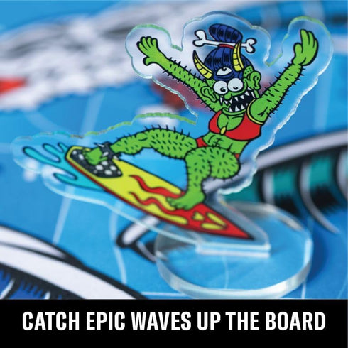 Tubular Chutes and Ladders Board Game, 80/90's Surf and Skate Inspired Designs for Kids and Family